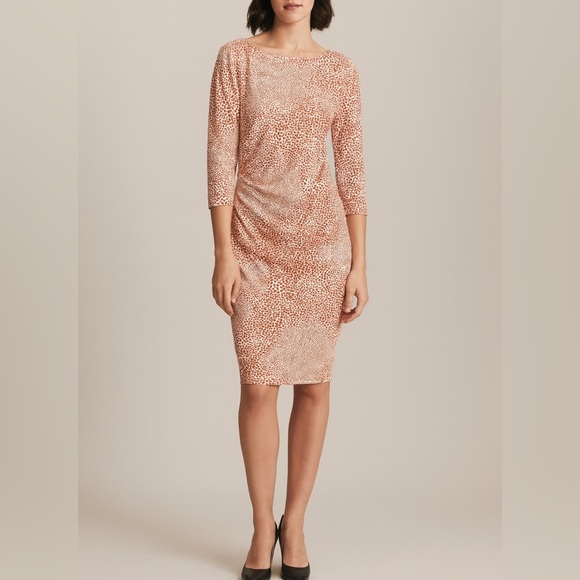 J McLaughlin Catalina Cloth ruched dress Large - Picture 1 of 12